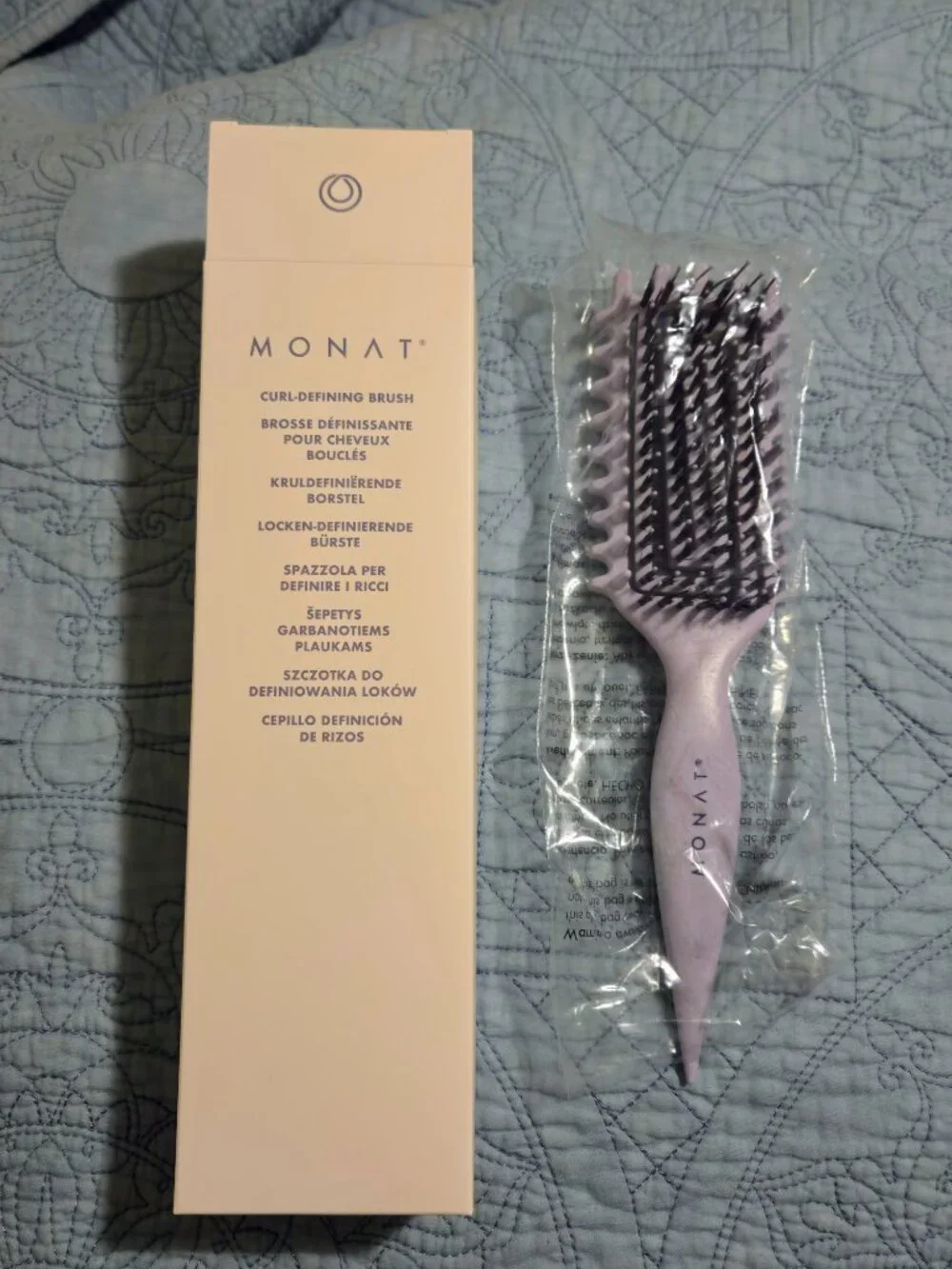 MONAT Soft Foam Macaron Sleep Rollers + Curl-Defining Brush 